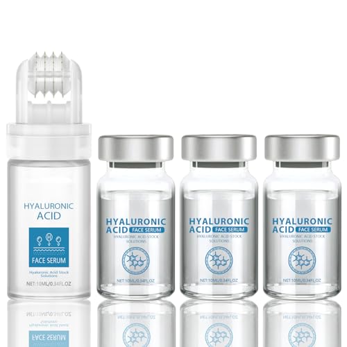 Micro Infusion System: Microneedling Roller + 3 Stück Microneedling Serum Anti Aging Microneedling Infusion Set Gesichtsserum für Feuchtigkeit & Straffe Haut Microneedling Set für Alle Haut