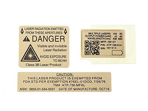 FMA AN/PEQ-15 01���x�� LA-5 MFAL �f�J�[���L�b�g GOLD