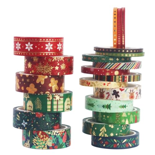 Cinta Washi Navideña GALPADA Solución para Decoración de Regalos Sin Romper Papel