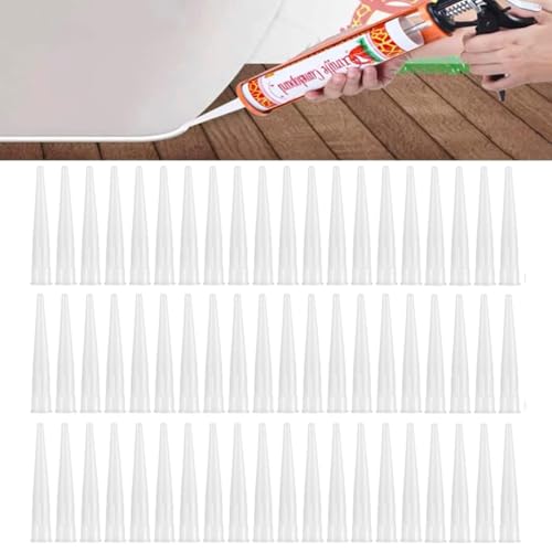 60 boquillas de silicona para cartuchos, puntas de repuesto, puntas de silicona, boquillas de cartucho, boquillas de silicona, herramientas de sellador para el hogar (60 unidades)