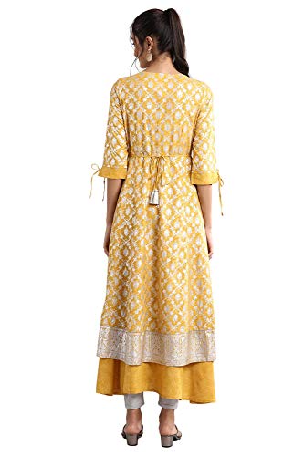 Image of Aurelia Women's Polyester Regular Fit Casual Kurta