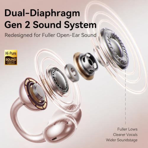Kinglucky Upgraded Clip-On Earbuds Open Ear Wireless Bluetooth 6 0 - image 5
