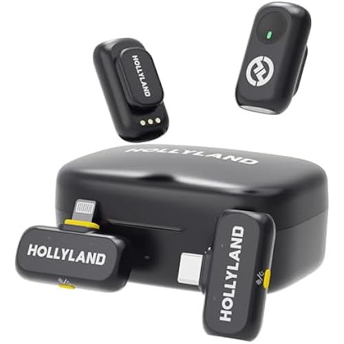 Hollyland Lark A1 Combo(2TX+2RX+Charging Case) Wireless Magnetic Microphone