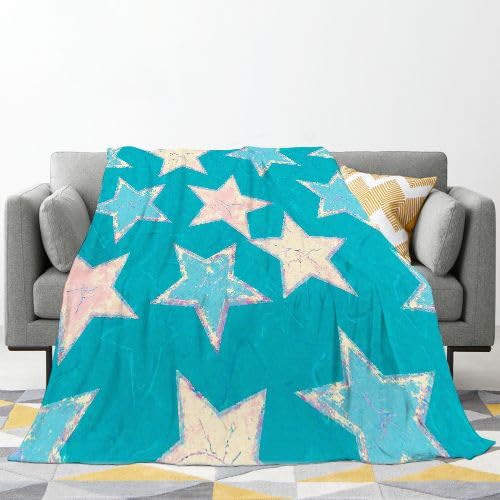 Mantas para Sofas Grandes 220x240 Estampado de Estrellas, Manta Termica Franela Mantilla Felpa para Cama 135/150, Mantitas Polar Suave y Cálida para Perro Mascota Habitacion Dormitorio_7265a