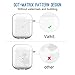 Valkit Compatible AirPod Case Cover, Clear Airpods Case with Keychain Soft TPU Protective Cover Shockproof Case for Girls Women Men Compatible with Apple AirPods Charging Case 2 & 1 - Transparent