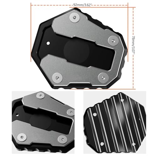 Agrandisseur béquille Benelli TRK 502X 2017-2019 en aluminium CNC