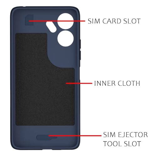 Image of Shockproof Case for Mi Redmi 13C 4G / Poco C65 4G | Full Camera Protection | TPU Flexible Back Cover for Mi Redmi 13C 4G / Poco C65 4G (Steel Blue)