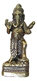 Ganesh Ganesha Amulett Messingmetall Statue Vier Headed Brahma