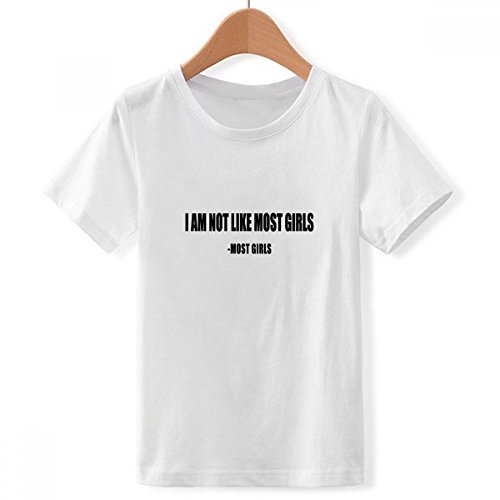T-Shirt Blanc Ras du Cou Grande Taille XXXL pour Garçon Motif Blague Imprimé Multicolore