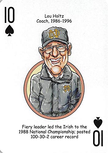 Lou Holtz football card (Notre Dame Fighting Irish, Head Coach) 2007 Hero Decks #10