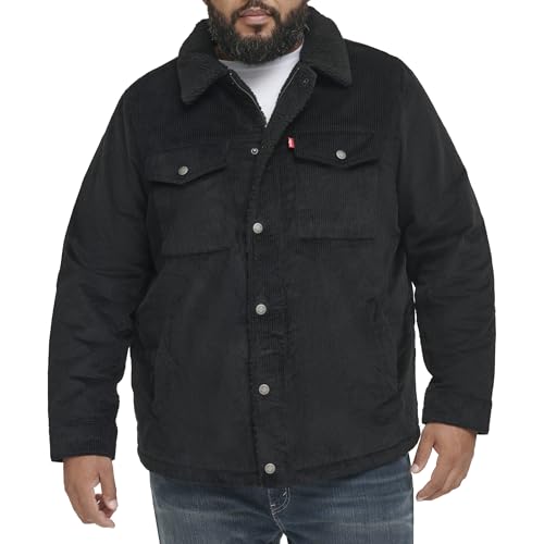 Image of Levi's Men's Corduroy Sherpa Lined Trucker Jacket (Regular & Big & Tall Sizes)