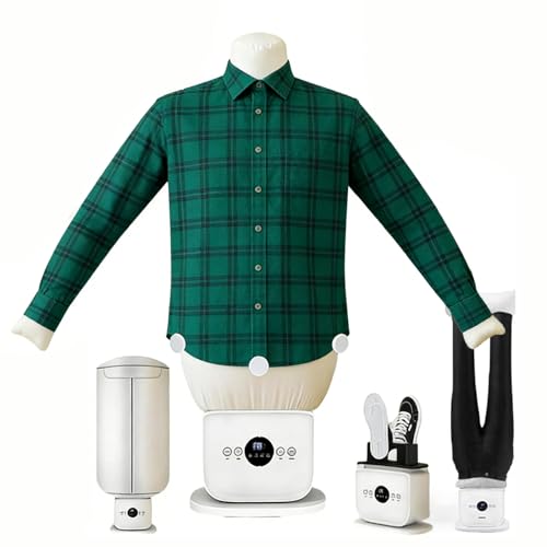 Dfdieratve Professionelle Bügelmaschine, Automatischer Hemden- & Hosenbügler | Steuerung per Touchscreen, Verstellbare Zeit/Temperatur & Dampf,...