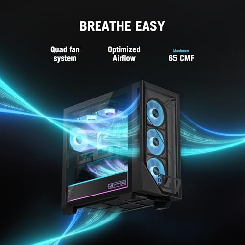 Image of ASUS ROG GM700 (2025) Gaming Desktop PC, AMD Ryzen 7 9800X3D Processor, AMD Radeon RX 9070 XT Prime OC, 2TB M.2 NVMe PCIe 4 SSD, 32GB DDR5 RAM, Windows 11 Home, GM700TZ-MS777