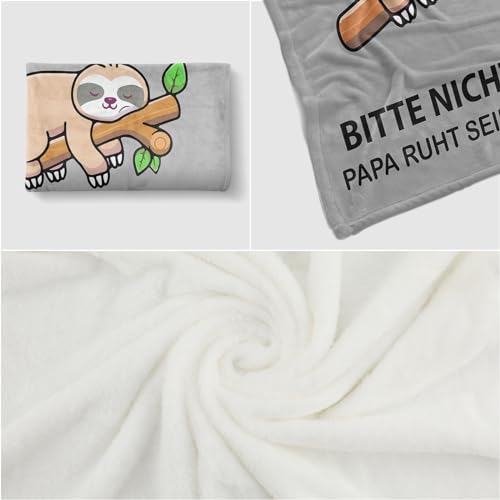 KAAYEE Vatertagsgeschenk für Papa, Kuscheldecke Vatertagsgeschenk, Papa Geschenk zum Vatertag Geburtstag Valentinstag, Geburtstagsgeschenk Ostergeschenk für Vater