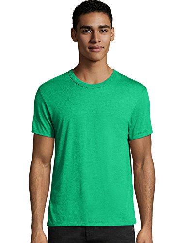 Hanes Men's Modal Triblend MO100 T-Shirt, Kelly Green Triblend, X