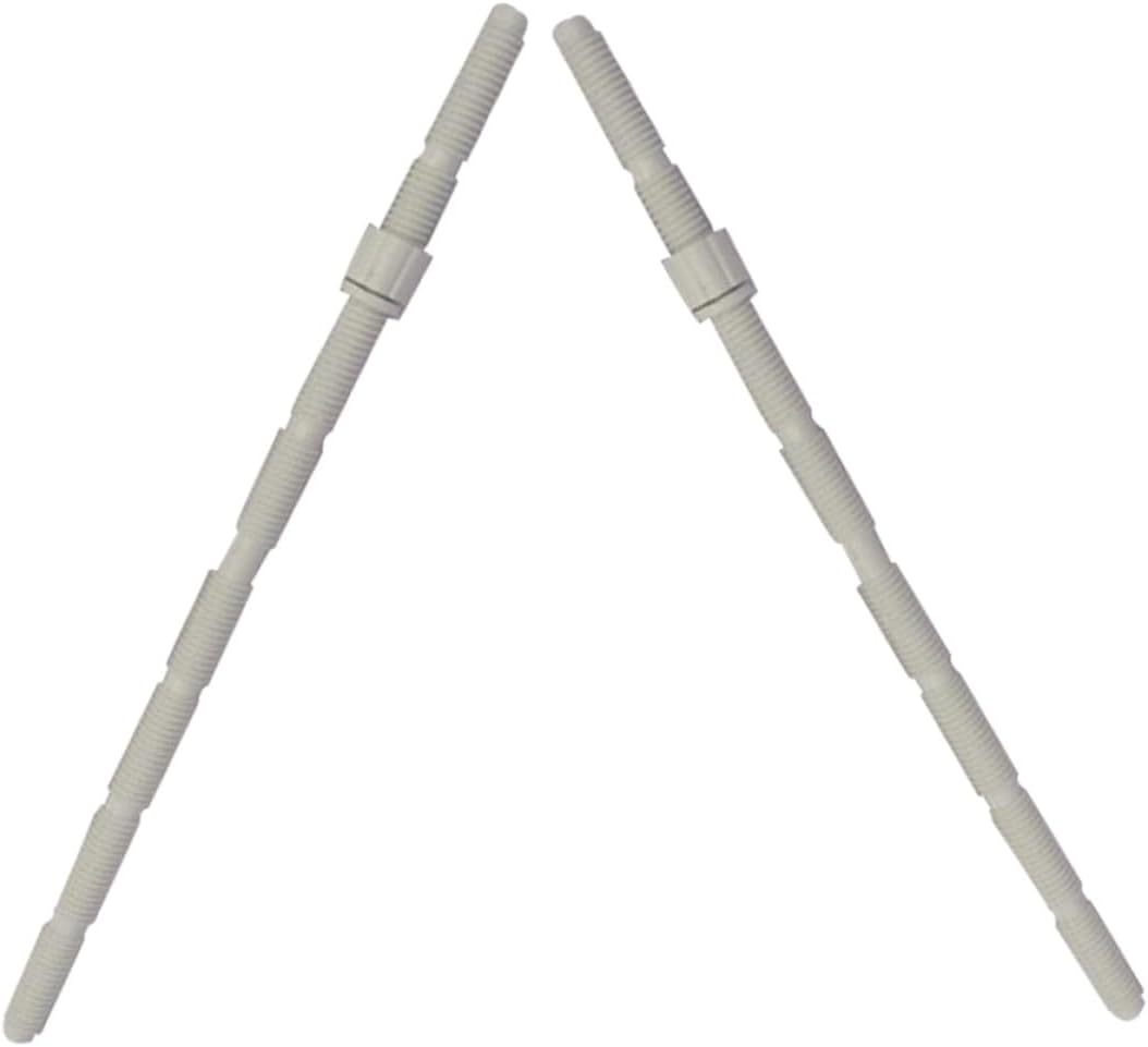 Dual Flush Toilet Button Rods Extended Solid Screw Thread Universal Toilet Button Pusher Helper Replacement Parts for Bathroom (2 Pieces)