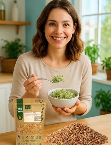 BIO Alfalfa Sprossensamen 200g | Keimsaat für Sprossen und Mikrogrün | Hohe Keimrate | Rohkost-geeignet, vegan | Ideal für Salate, Sandwiches, Smoothies, Bowls | Premium Sprossen Samen