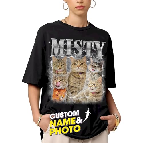 Custom Your Own Bootleg T-Shirts, Custom Face Tee Shirts for Christmas, Birthday and Valentines Day Small-4XLarge (Bootleg BB701)