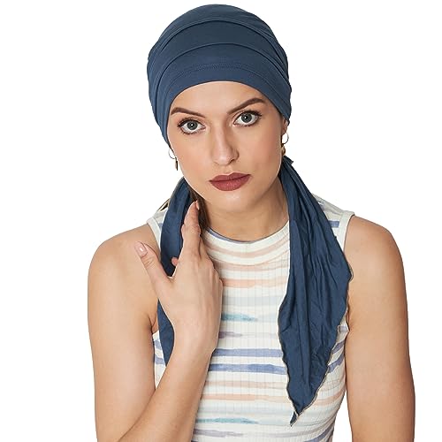 Image of The Headscarves Women Bamboo Pre Tie Scarf (HS107 Multicolor)