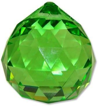 Waveroar 40 mm Feng Shui Faceted Decorating Crystal Ball Green