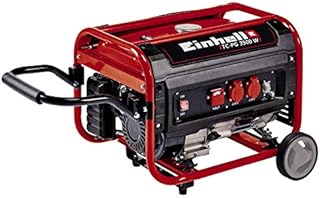 Einhell Stromerzeuger (Benzin) TC-PG 3500 W (4,1 kW, Dauerleistung bis 2600 W, max. 3100 W, zwei 230 V-Anschlüsse, 4-Takt-Motor, 15 L, Überlastschalter, Ölmangelsicherung, Voltmeter, AVR-Funktion)