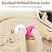 Glove Locks, 8-Pack Baseball/Softball Glove Lace Locks – Vibrant Colors, No Retie Knots, Spring-Lock Tech, Durable Design. (Mixed Pink-White)