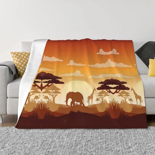 Couverture de climatisation éléphant girafe 203x152 cm pour lit - 4