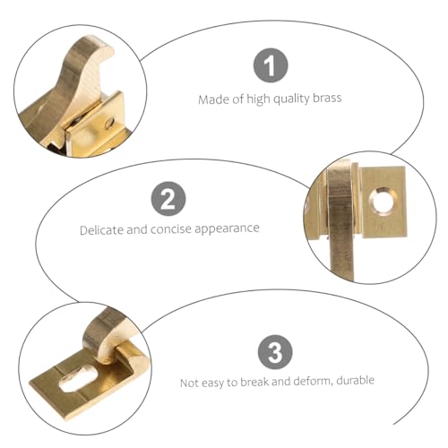 Pestillos de codo MAGICLULU con tornillos, cierre confiable para puertas de gabinete 4