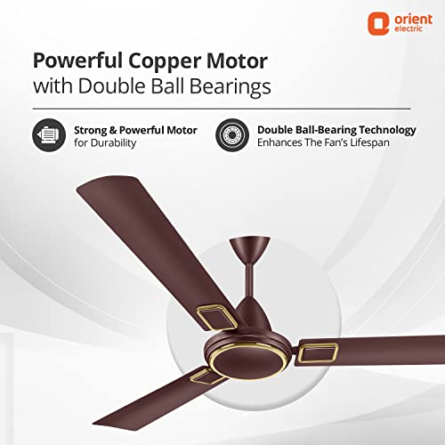 Image of Orient Electric 1200 mm Falcon 425 Deco Ceiling Fan (Brown)