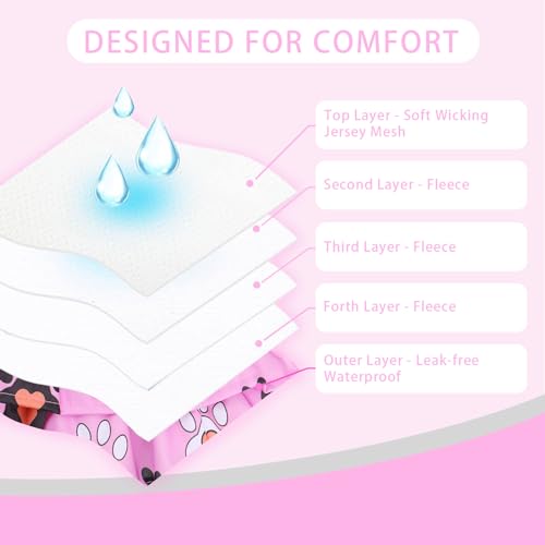 Image of Cathy Doll 3 Pack Premium Reusable Washable Dog Diapers for Female Dogs in Heat Period Incontinence Puppy Training Highly Absorbent Leak-Proof Durable Pink (XL)