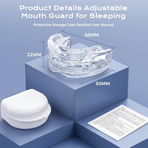 JHOANASI Anti Snoring Mouthpiece, 10mm Adjustable Mouth Guard for Sleeping - 2