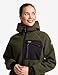 RevolutionRace Sherpa Hoodie für Damen, Outdoor Fleecejacken perfekt für Wanderungen und Outdoor-Abenteuer, Forest Night, M