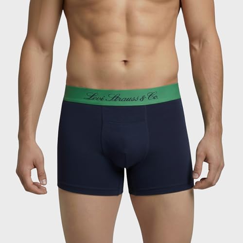 Image of Levi's Cotton Elite Trunk | Premium Men's Trunk Underwear | 4-Way Stretch | Outer Elastic Waistband | H-Pocket | Style 072 | Pack of 1
