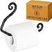 RTZEN Wrought Iron Swirl Toilet Paper Roll Holder | Wall Mount Hanger by Décor