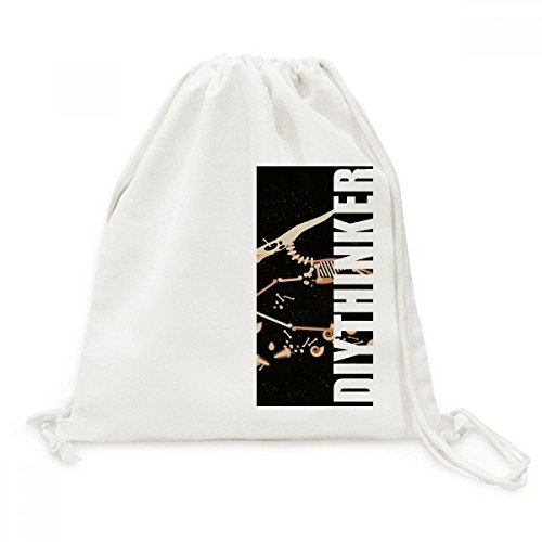 Sac cordon dinosaure miniature toile pour éviter le sac lourd
