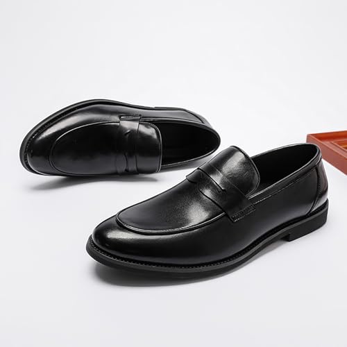 Classic Dress Shoes for Mens, Leather Comfort Penny Loafers Driving Causal Slip-On Loafers for Mens2