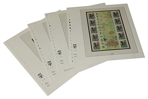 Feuilles pré-imprimées France Lindner pour classer les blocs 2006-2008