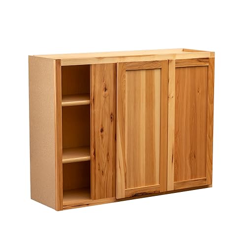 Quicklock Rustic Hickory blind corner wall cabinet