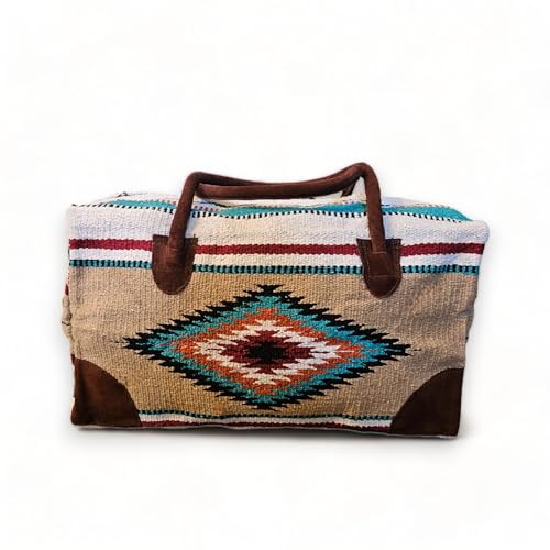 Southwestern Large Weekender Travel Bag Western Duffle Bag Boho Travel Bag (Diego) - Image 5