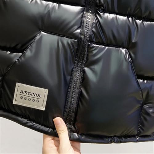 Boys Girls Puffer Vest Stand Up Zip Up Sleeveless Jacket Winter Warm Outwear with Pockets3