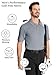 TACVASEN Men's Polo Shirts with 3 Buttons Summer Active Sports Golf Tennis T-Shirts, Silver, M