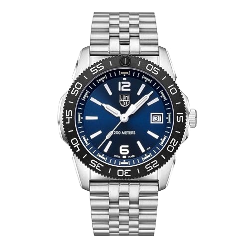 Luminox �����Y �u���[�_�C���� �V���o�[�X�e�����X�X�`�[���o���h �V�[�p�V�t�B�b�N�_�C�o�[ ���b�v���_�C�u �X�C�X�N�H�[�c �A�i���O�E�H�b�` �X�|�[�c �V���o�[�o���h, �V���o�[(Silver), �X�|�[�c�B