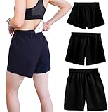 【ポケット3つで手ぶらラン】ランニングパンツ レディース ブラック 選べる丈感 軽量 ジッパーポケット付き マラソン ジョギング ジム 女性【Mサイズ／ミドル丈】