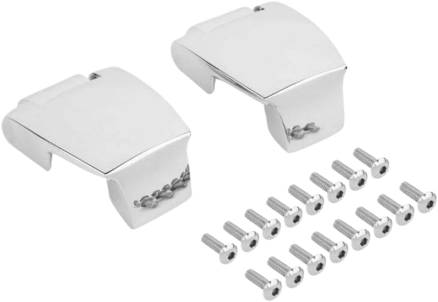 Motorcycle Trunk Latches Lock Hinges Compatible with Touring Road Electra Ultra 80 13(Color Name: Truck Hinges Chrome)