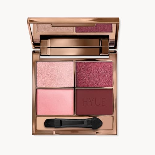 Image of HYUE AmplifEYE Eyeshadow Palette - 6 Shades | Rose All Day | Highly Pigmented Shades | Matte, Metallic, Satin & Foil | Long Lasting | Smooth Blendable Texture | All Skin Types