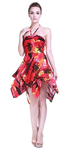 Gypsy Dress Hawaiian Dress Luau Dress Fairy Dress In Red Sunset #TOP14