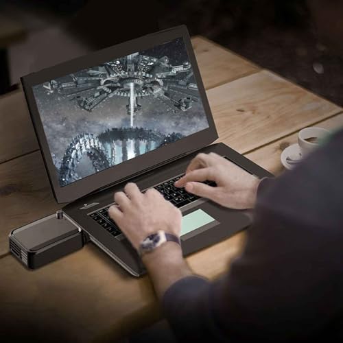 Ventilador de refrigeración para ordenador portátil - Radiador para PC - Control de viento bajo ruido para trabajo multitarea juego intensivo para uso exterior Café - imagen 9