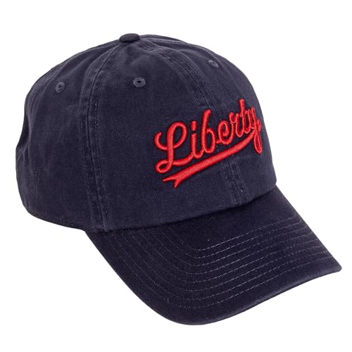 Desert Cactus Liberty University Baseball Hat LU Flames Brimmed Embroidered Hats Cap Adjustable Cloth Strap Adult (Style D) Blue