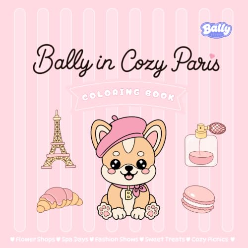 Bally in Cozy Paris: Puppy Coloring Book (Bally’s Cozy Travel Adventures) image 2