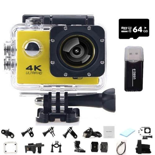 Roamix Vision 4k Action Camera, 170 ° Ultra Wide Angle WiFi Camcorder, 4K�A�N�V�����J�����A170°���L�pWiFi�r�f�I�J�����A�ʐ^�B�e��_�C�r���O���D�Ƃ̂��߂̉��O�h���X�|�[�c�J����